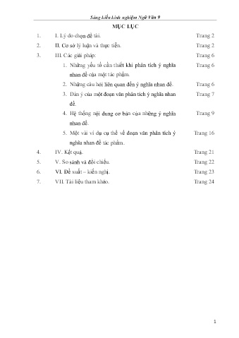 SKKN Rèn kĩ năng phân tích và viết đoạn văn phân tích ý nghĩa nhan đề tác phẩm văn chương cho học sinh Lớp 9